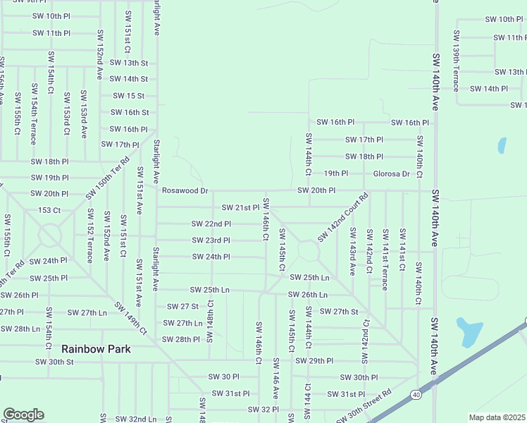 map of restaurants, bars, coffee shops, grocery stores, and more near 14656 Southwest 21st Place in Ocala
