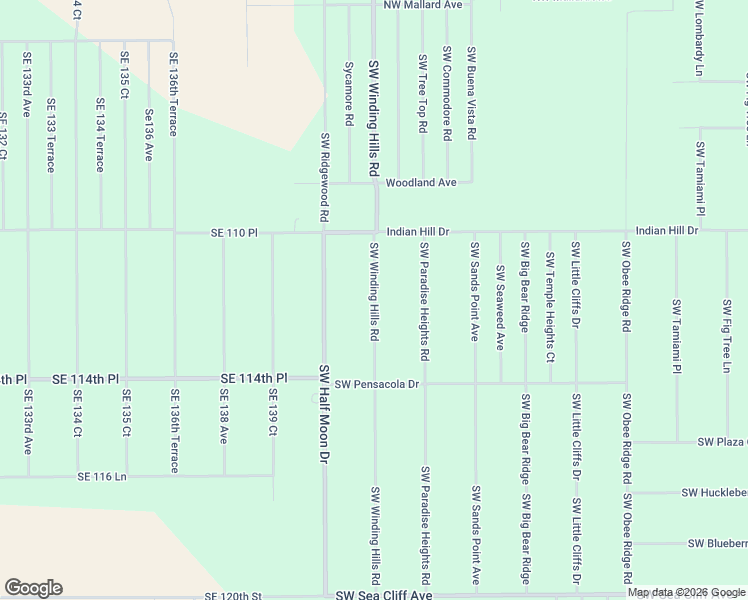 map of restaurants, bars, coffee shops, grocery stores, and more near Southwest Winding Hills Road in Dunnellon