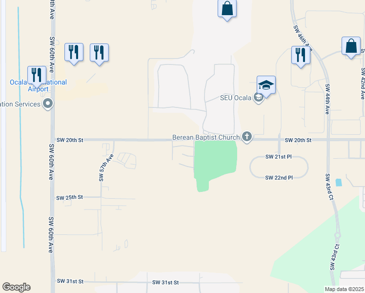 map of restaurants, bars, coffee shops, grocery stores, and more near in Marion County