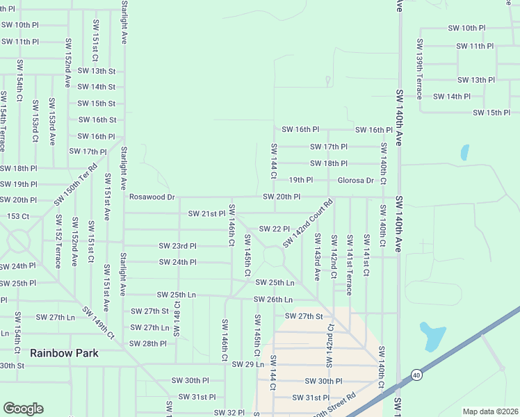 map of restaurants, bars, coffee shops, grocery stores, and more near 14555 Southwest 21st Place in Ocala