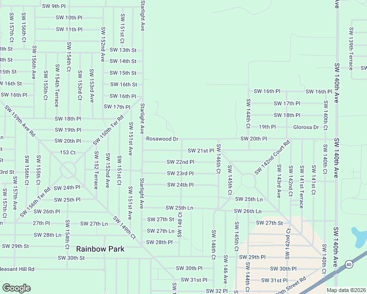 map of restaurants, bars, coffee shops, grocery stores, and more near 14791 Southwest 22nd Place in Ocala