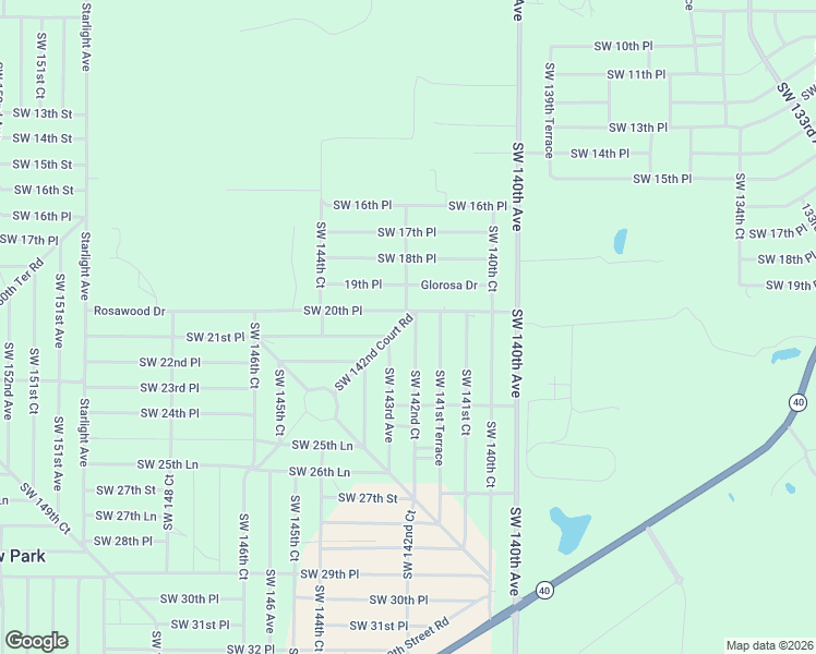 map of restaurants, bars, coffee shops, grocery stores, and more near 2110 Southwest 142nd Court in Ocala
