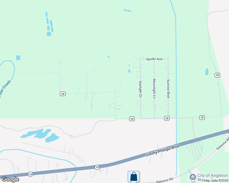 map of restaurants, bars, coffee shops, grocery stores, and more near 420 County Road 28 in Angleton