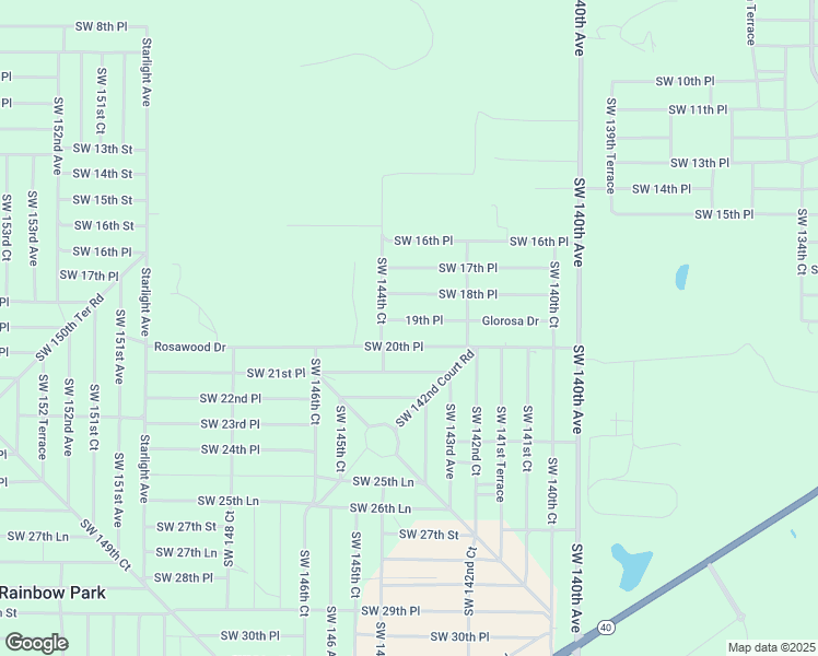 map of restaurants, bars, coffee shops, grocery stores, and more near 14412 Southwest 19th Place in Ocala