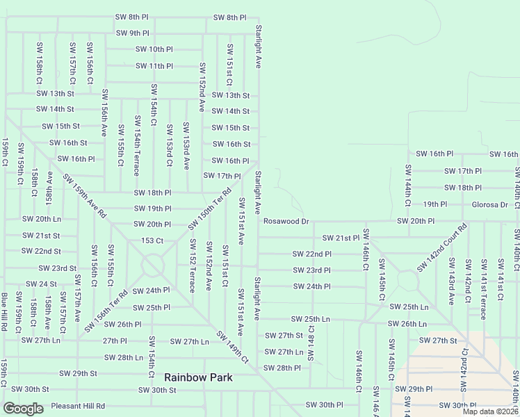 map of restaurants, bars, coffee shops, grocery stores, and more near 14993 Southwest 20th Place in Ocala