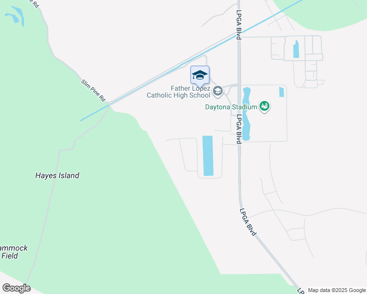 map of restaurants, bars, coffee shops, grocery stores, and more near Unnamed Road in Daytona Beach