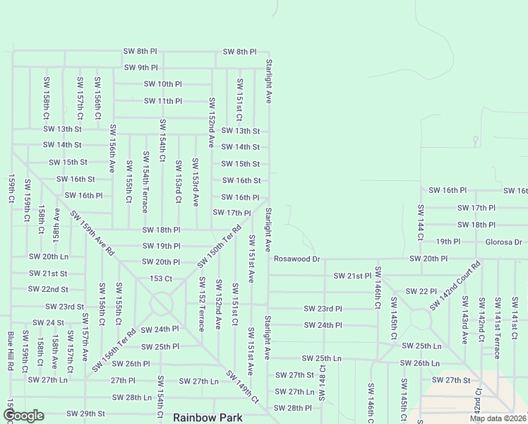 map of restaurants, bars, coffee shops, grocery stores, and more near 1852 Southwest 151st Avenue in Ocala