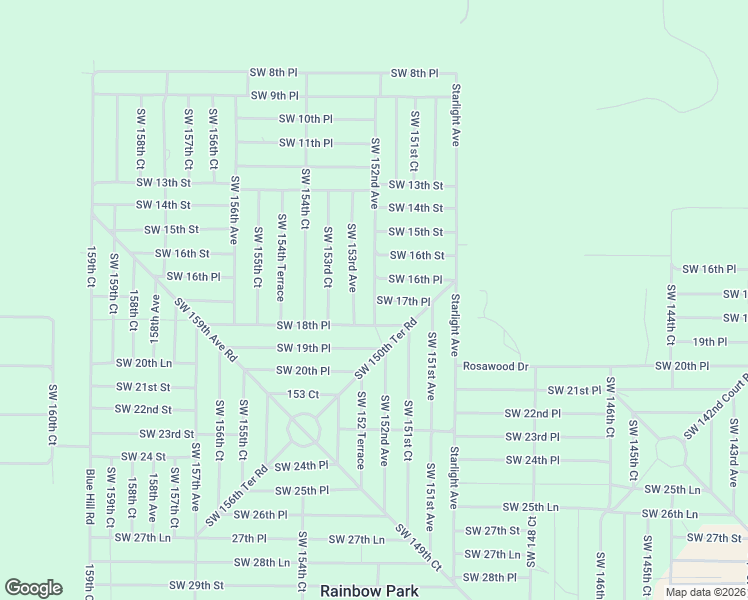 map of restaurants, bars, coffee shops, grocery stores, and more near Southwest 152nd Court in Ocala