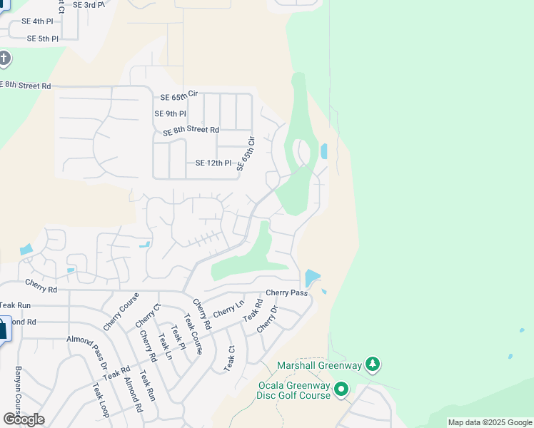 map of restaurants, bars, coffee shops, grocery stores, and more near 6913 Holyoke Court in Ocala