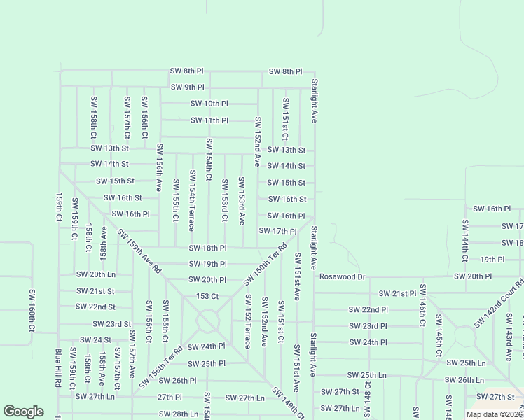 map of restaurants, bars, coffee shops, grocery stores, and more near Southwest 152nd Court in Ocala