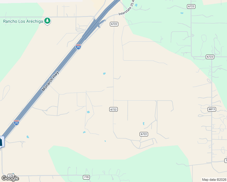 map of restaurants, bars, coffee shops, grocery stores, and more near 373 County Road 6722 in Natalia