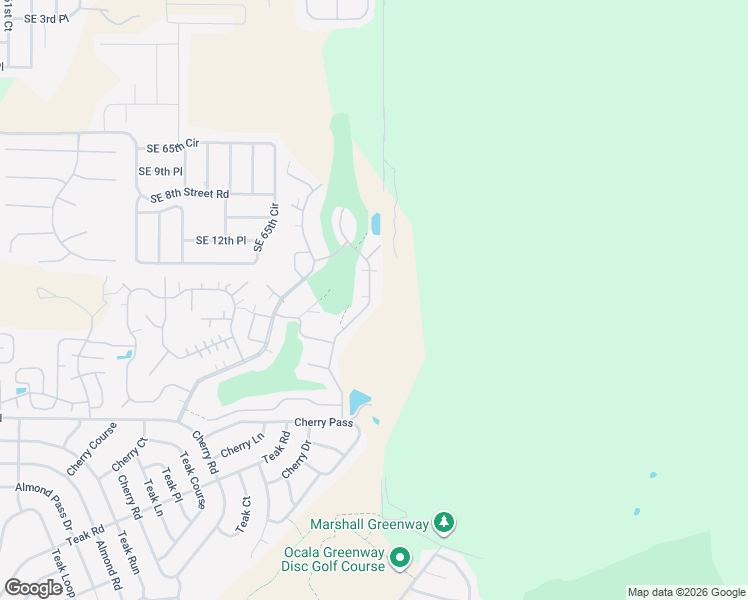 map of restaurants, bars, coffee shops, grocery stores, and more near 106-140 E Gleneagles Rd in Ocala