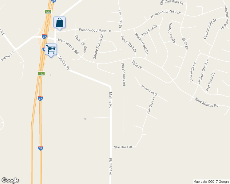 map of restaurants, bars, coffee shops, grocery stores, and more near 23536 Mathis Road in Elmendorf