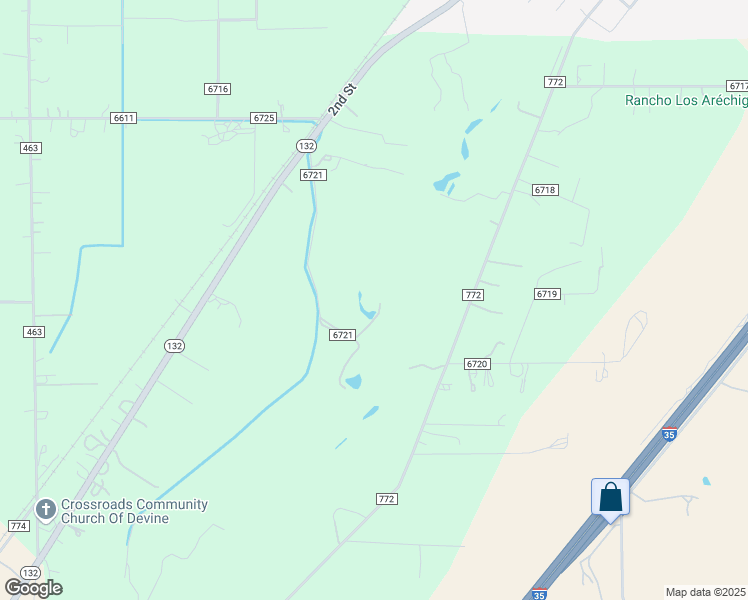 map of restaurants, bars, coffee shops, grocery stores, and more near 205 County Road 6721 in Natalia