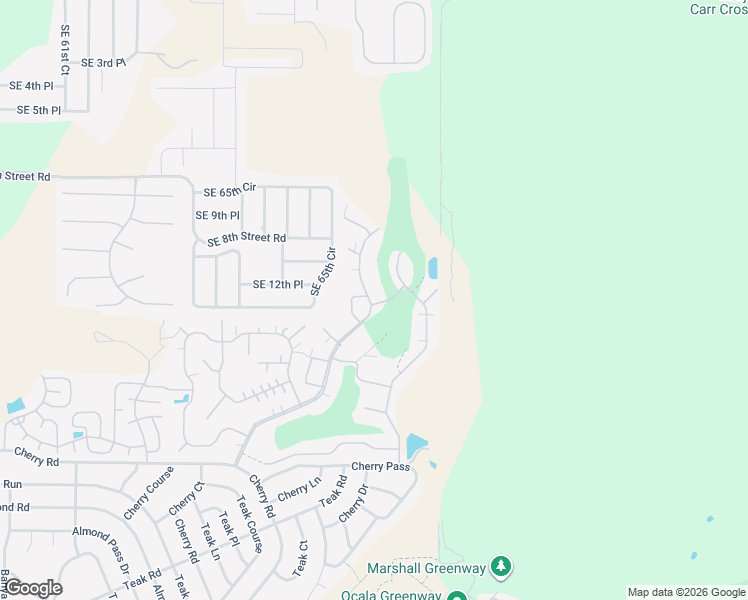 map of restaurants, bars, coffee shops, grocery stores, and more near 1368 West Gleneagles Road in Ocala