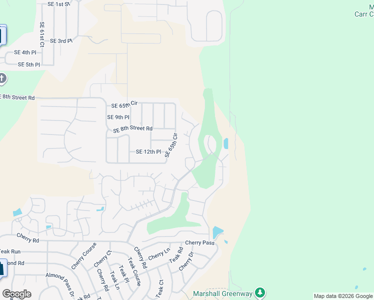 map of restaurants, bars, coffee shops, grocery stores, and more near 1108d West Gleneagles Road in Ocala