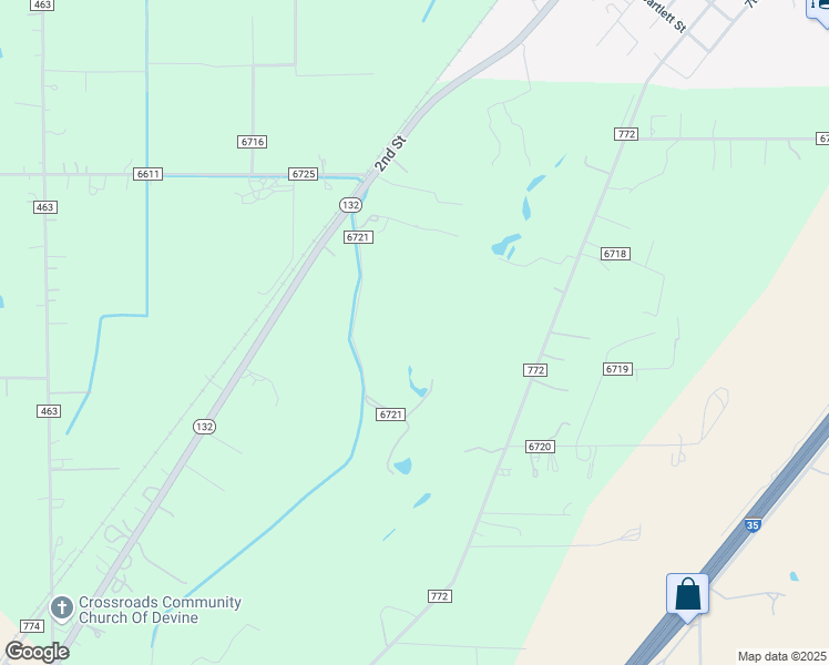 map of restaurants, bars, coffee shops, grocery stores, and more near 205 County Road 6721 in Natalia