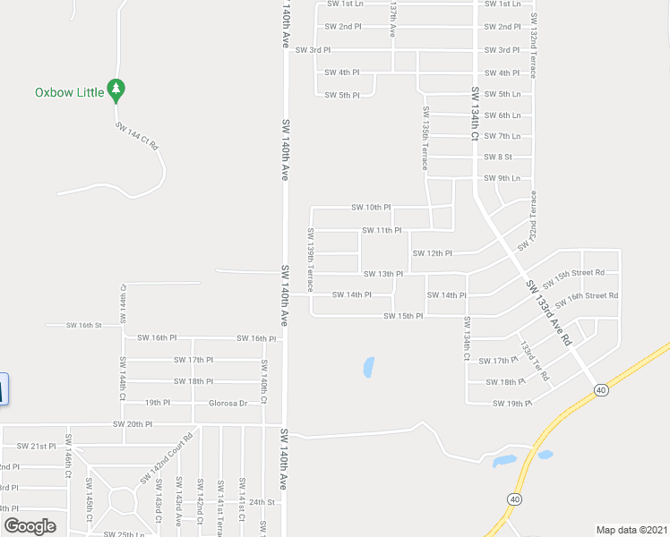 map of restaurants, bars, coffee shops, grocery stores, and more near 13841 SW 13th Pl in Ocala