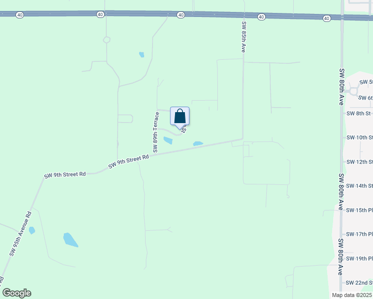 map of restaurants, bars, coffee shops, grocery stores, and more near 8780 Southwest 9th Street Road in Ocala