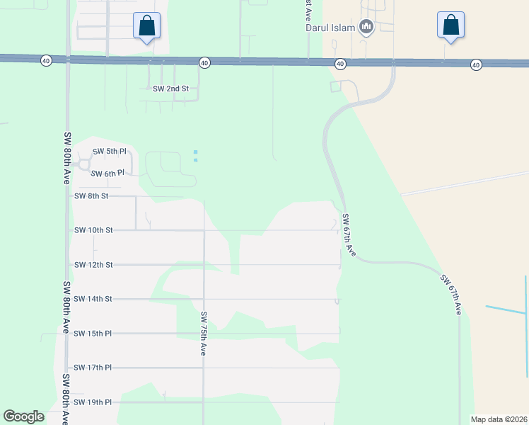 map of restaurants, bars, coffee shops, grocery stores, and more near 7205 SW 10th St in Ocala