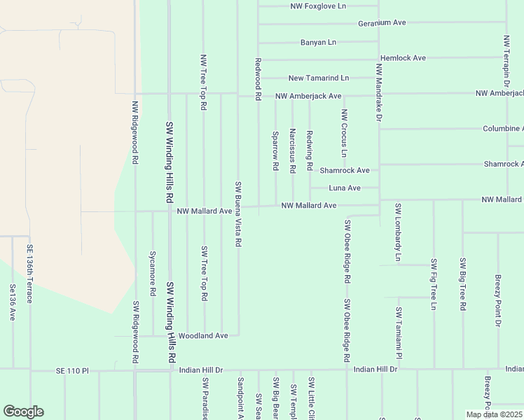 map of restaurants, bars, coffee shops, grocery stores, and more near 25 Redwood Road in Dunnellon