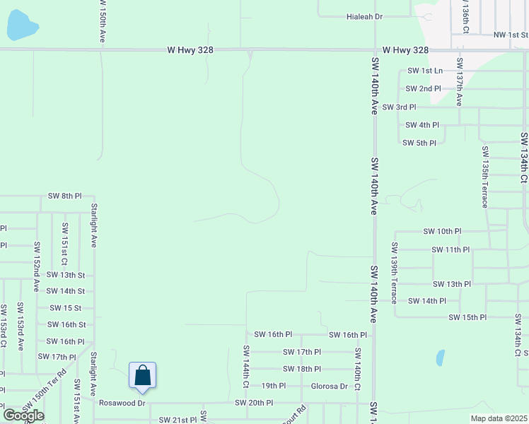 map of restaurants, bars, coffee shops, grocery stores, and more near 998 Southwest 144 Court Road in Ocala