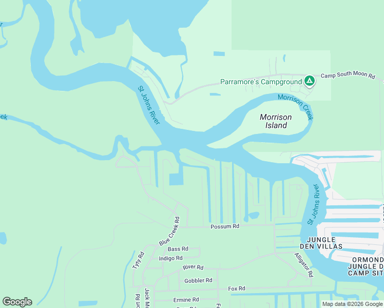 map of restaurants, bars, coffee shops, grocery stores, and more near 24049 Mink Road in Astor