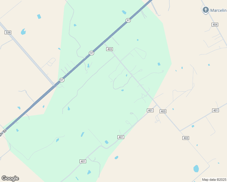 map of restaurants, bars, coffee shops, grocery stores, and more near 280 County Road 403 in Floresville