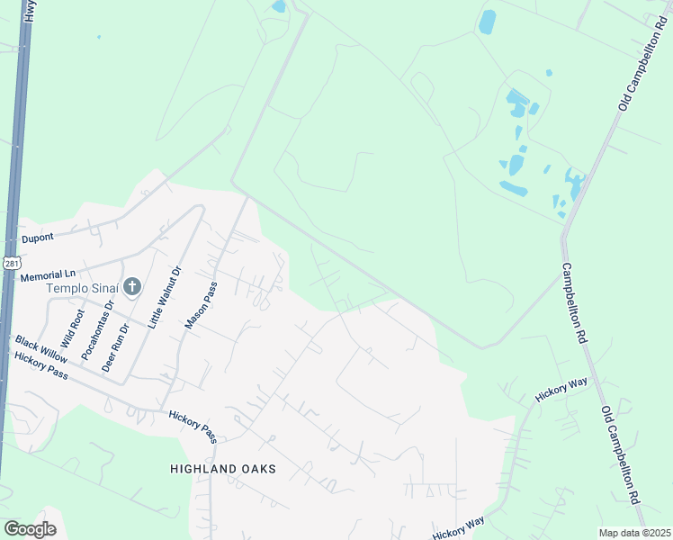 map of restaurants, bars, coffee shops, grocery stores, and more near 1823 Hackberry Hill in San Antonio