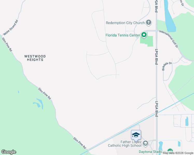 map of restaurants, bars, coffee shops, grocery stores, and more near 255 Fuchsia Street in Daytona Beach