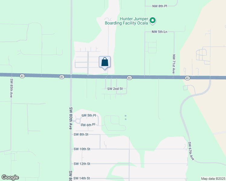 map of restaurants, bars, coffee shops, grocery stores, and more near 175 Southwest 76th Avenue in Ocala