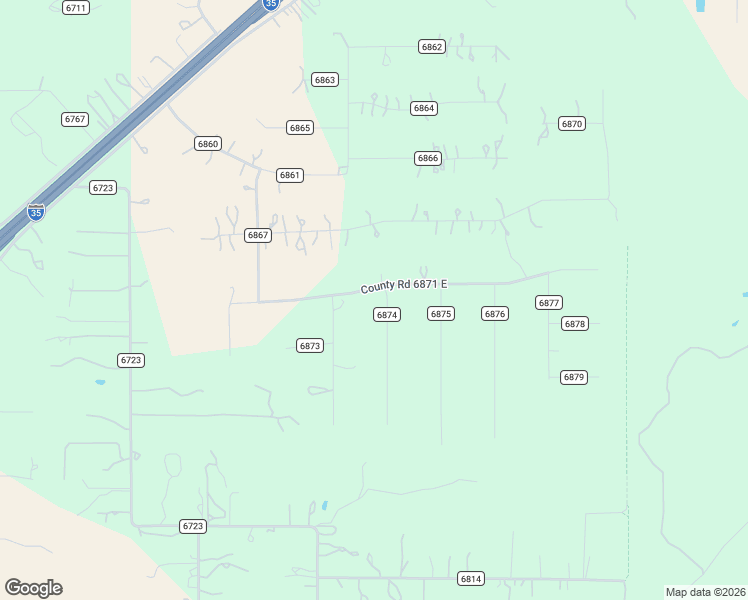 map of restaurants, bars, coffee shops, grocery stores, and more near 122 County Road 6874 in Natalia