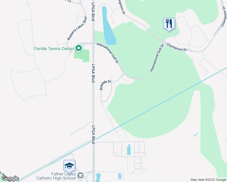 map of restaurants, bars, coffee shops, grocery stores, and more near 317 Wentworth Avenue in Daytona Beach