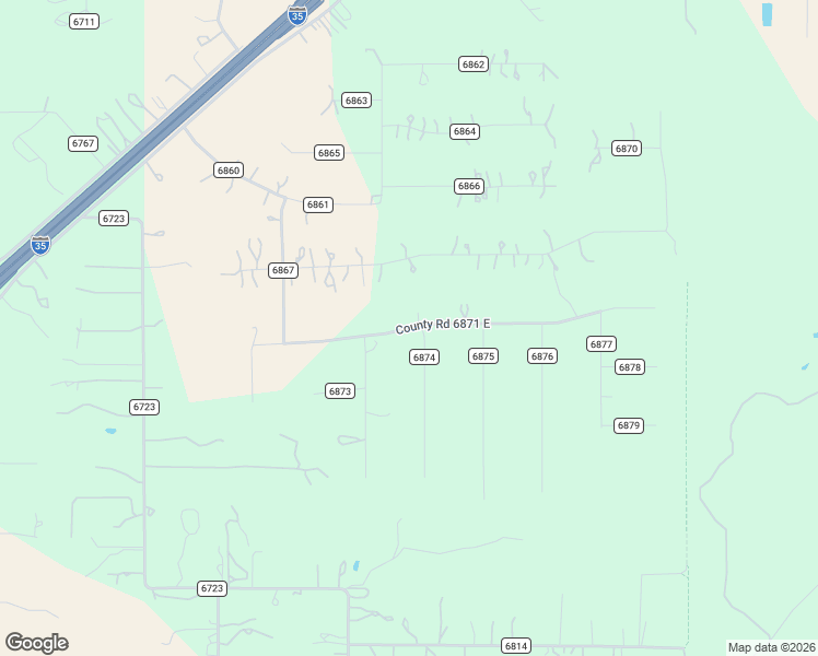 map of restaurants, bars, coffee shops, grocery stores, and more near 122 County Road 6874 in Natalia