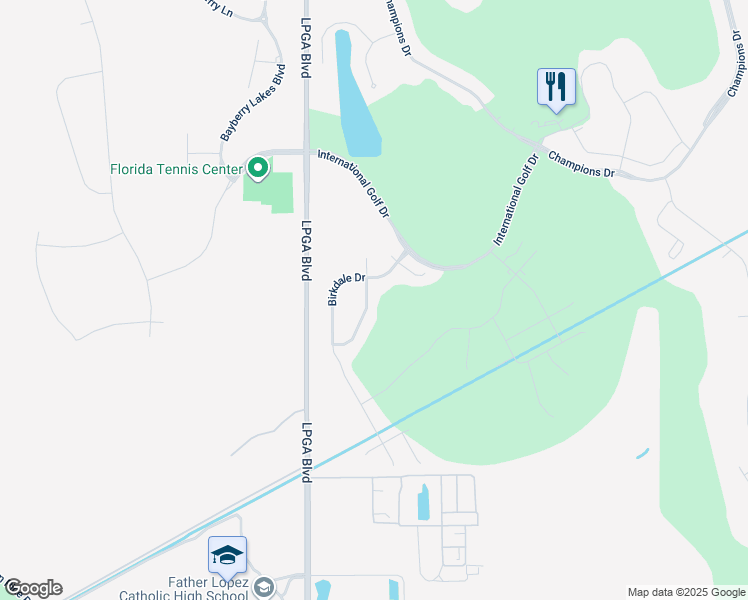map of restaurants, bars, coffee shops, grocery stores, and more near 317 Wentworth Avenue in Daytona Beach