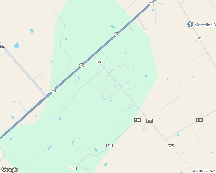 map of restaurants, bars, coffee shops, grocery stores, and more near 280 County Road 403 in Floresville