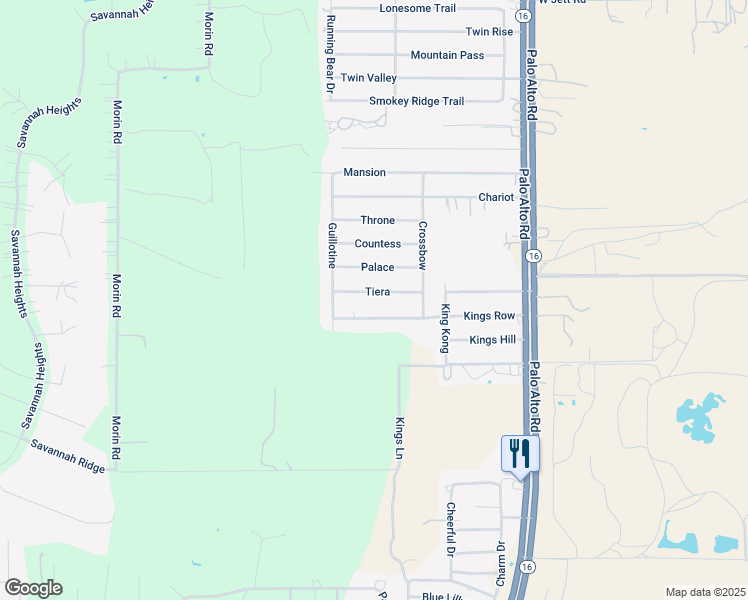 map of restaurants, bars, coffee shops, grocery stores, and more near 4440 Tiera in Von Ormy