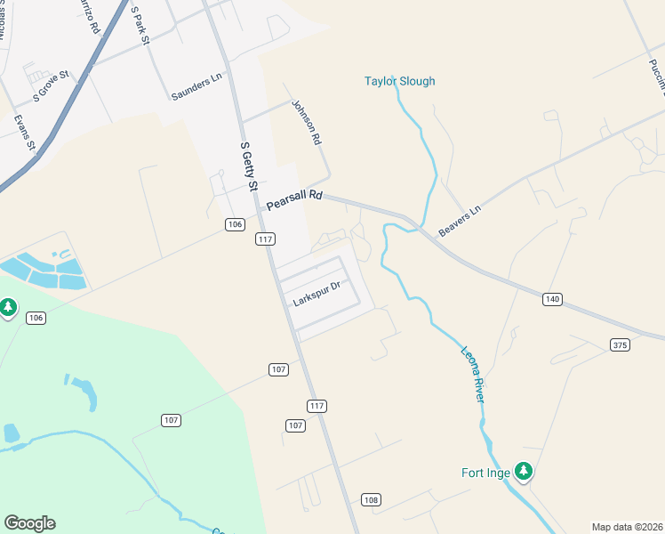 map of restaurants, bars, coffee shops, grocery stores, and more near 133 North Bluebonnet Drive in Uvalde