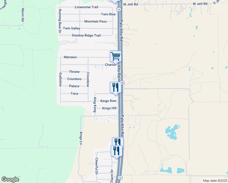 map of restaurants, bars, coffee shops, grocery stores, and more near 4149 Kings Trail in Von Ormy
