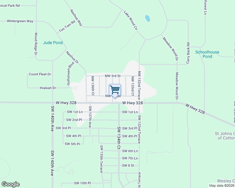 map of restaurants, bars, coffee shops, grocery stores, and more near 13465 Northwest 1st Street in Ocala
