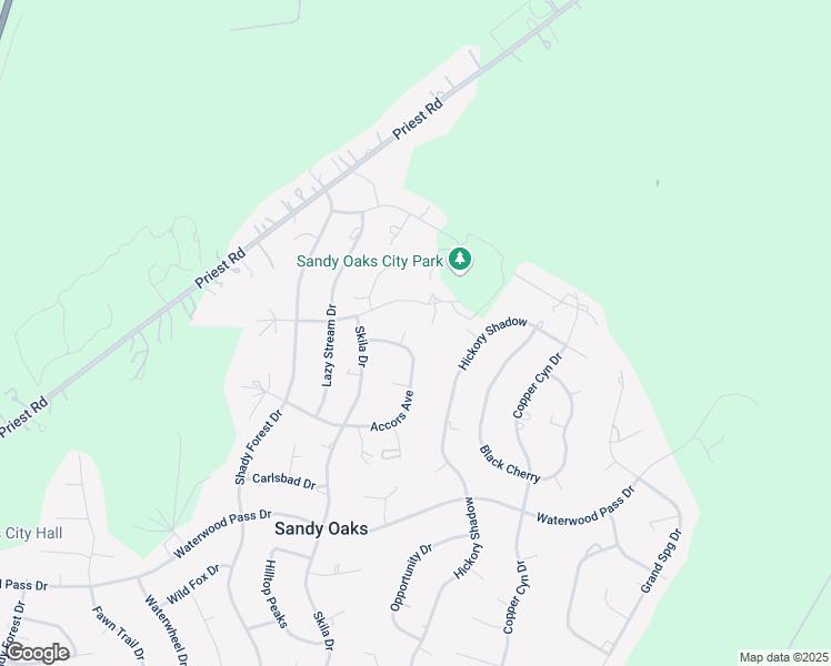 map of restaurants, bars, coffee shops, grocery stores, and more near 4418 Hickory Haven Drive in Elmendorf