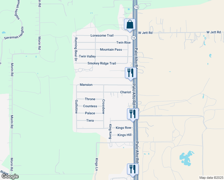 map of restaurants, bars, coffee shops, grocery stores, and more near 4309 Mansion in Von Ormy