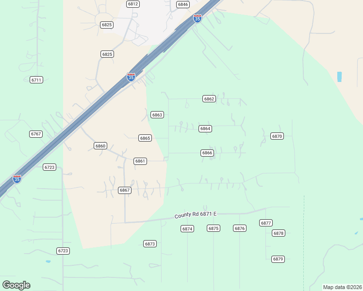 map of restaurants, bars, coffee shops, grocery stores, and more near 150 County Road 6864 in Natalia