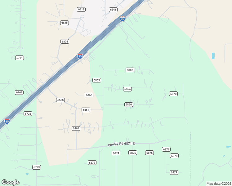 map of restaurants, bars, coffee shops, grocery stores, and more near 150 County Road 6864 in Natalia