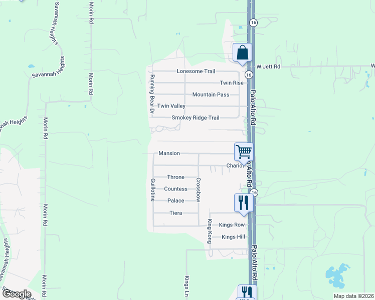 map of restaurants, bars, coffee shops, grocery stores, and more near 4403 Mansion in Von Ormy