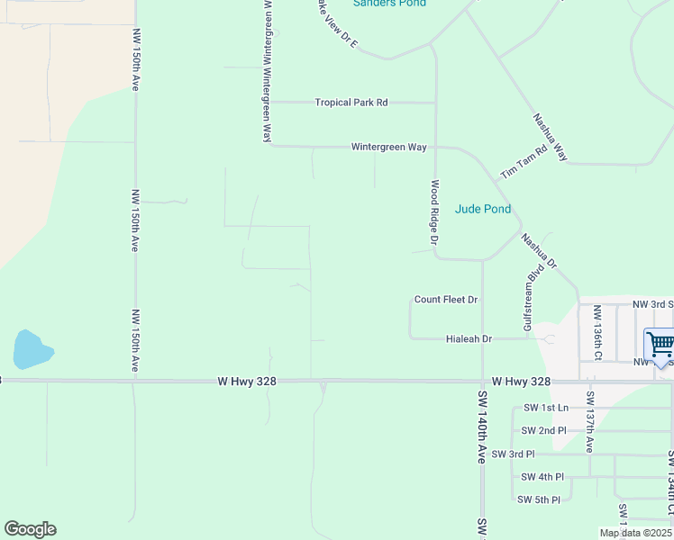map of restaurants, bars, coffee shops, grocery stores, and more near 14501 County Road 328 in Ocala