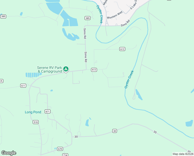 map of restaurants, bars, coffee shops, grocery stores, and more near 3580 County Road 612 in Angleton