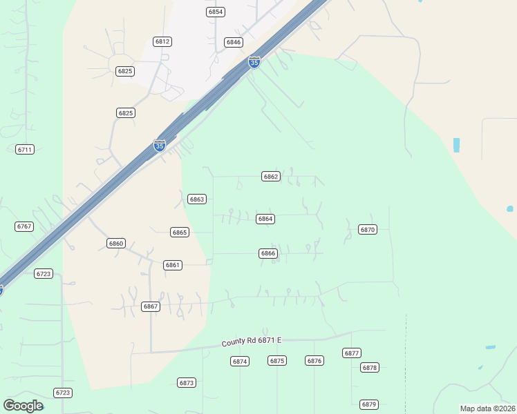 map of restaurants, bars, coffee shops, grocery stores, and more near 175 County Road 6864 in Natalia