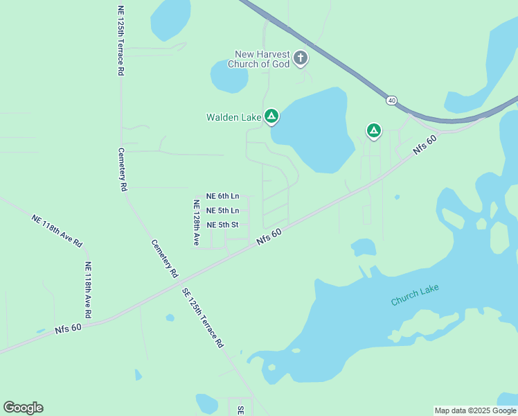 map of restaurants, bars, coffee shops, grocery stores, and more near 672 Northeast 130th Court in Silver Springs