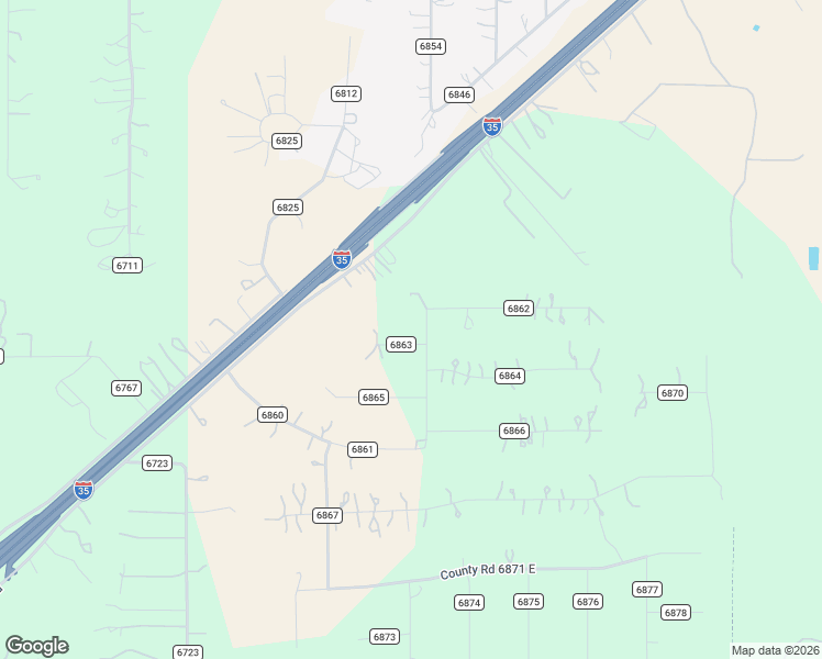 map of restaurants, bars, coffee shops, grocery stores, and more near 105 County Road 6862 in Natalia